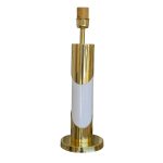 Base de Candeeiro Siena Latão Dourado, Branco