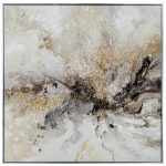 Quadro Pedras Bege e Castanho